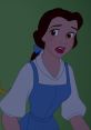 Belle's Frantic Behavior (Beauty And The Beast, Paige O'hara) Whenever Belle's worried about her father or even Mrs.