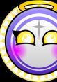 Cute cartoon character with a halo, bright yellow eyes, and a cheerful expression, embodying the essence of a Daughter Angel.