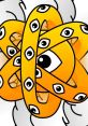 Colorful design featuring an eye motif intertwined with yellow bands, evoking a dynamic energy in Pneumatic In The Tokyo.