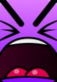 Illustration of a purple character with angry expression, symbolizing "Lava In My Mouth (FIXED)" reactions and emotions.