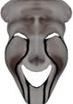 SCP-035’s mask features a distorted face with a haunting grin, symbolizing its sinister voice and influence.