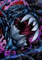 Fierce Genitor Fish, or Murderfish, with sharp teeth, lurking in dark underwater surroundings filled with bubbles and debris.