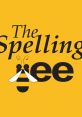 Creative logo design for "The Spelling Bee" featuring a playful bee illustration on a vibrant yellow background.