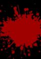 Vivid red blood splatter on a black background, perfect for a generator for blood and gore themed designs and projects.