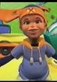 Cheerful animated character in casual attire, showcasing a playful, colorful design with a friendly expression.