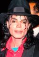 Michael Jackson with iconic hairstyle and black hat, capturing his signature style and charisma from the legendary era.