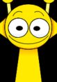 Cheerful yellow character with large eyes and a playful expression, representing fun in Salmon Melons-sprunki Simon's Realm.
