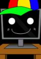 Colorful cartoon computer character with a smiling face, wearing a vibrant cap, representing Mr Fun Computer (Sprunki Lynked).