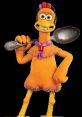 Molly from Chicken Run: Dawn of the Nugget holds a spoon, showcasing her cheerful personality and vibrant design.