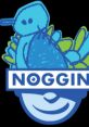 Colorful cartoon character featuring a playful dinosaur and the word "NOGGIN," representing children's educational content.