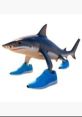 A shark wearing blue sneakers adds humor to the Ultimate Funny Board, perfect for lighthearted décor and fun displays.