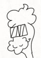 Mr. Ramiro from the Mario and Luigi Show, featuring a quirky hairstyle and unique sunglasses design.