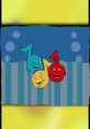 Colorful cartoon musical notes with happy faces on a vibrant background, perfect for children's art or music themes.