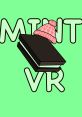 Cartoon character with mint green fur, black bow tie, and heart-patterned hat; related to Mintplaysvr on Gtag Youtube.