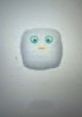 Cute cartoon owl icon with bright eyes, representing playful communication in Lithium TTS Voice technology.