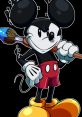 Mickey Mouse Español Latino from Epic Mickey 2, holding a paintbrush with a vibrant creative expression.