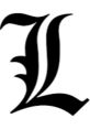 Stylized L logo symbolizing intense focus and strategy, perfect for discussions on computer gaming or online mystery solving.