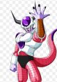 Fierce character with purple and pink hues, showcasing a powerful pose and distinctive features, popular in anime culture.
