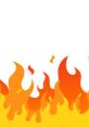 Bright flames in vibrant orange and yellow hues, perfect for dynamic scenes in MTTG (Mario and Luigi Show) episodes.