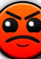 Angry emoji face with bold features and vibrant orange color, perfect for expressing frustration or intensity in digital conversations.
