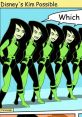Shego from Kim Possible stands with identical copies, all voiced by Nicole Sullivan, playfully asking "Which?