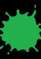 Bright green splat design on a black background, perfect for creative projects and playful themes. Ideal for Splat enthusiasts.
