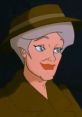 Cartoon character Jenny Elizabeth "Lizzie" Thompson, wearing a brown hat and a smile, exuding charm and confidence.