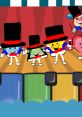 Colorful characters in top hats perform joyfully on stage, inspired by the RINGMASTER PUPPY from Laugh And Learn Circus.