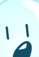 Bubble from Early BFDI with a surprised expression, showcasing her signature blue color and cartoonish features.