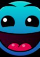Bright blue emoji face with a big smile, lively eyes, and playful expression, perfect for conveying happiness in WOTH content.
