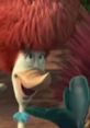 Cheerful Jessica from "Horton Hears a Who!" sporting her iconic fluffy red hair, engaging in a lively conversation.