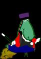 Circus Ringmaster DJ the Dinosaur showcases a colorful character with a playful expression, ready for a fun show.