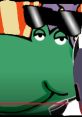 Cool cartoon character with shades, emblematic of DJ culture, exuding confidence and musical vibes, perfect for DJ The Magician.
