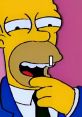 Homer Simpson with a thoughtful expression, dressed in a suit, exemplifying humor and contemplation from "The Simpsons.