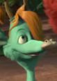 Angela from "Horton Hears a Who!" shows a playful expression, featuring her bright green skin and distinctive orange hair.