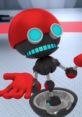 Orbot from Sonic Colors (2010) showcases a playful robot design with a red helmet and vibrant blue eyes.