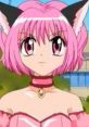 Zoey Hanson from Mew Mew Power, featuring her signature pink hair and cat ears, showcasing her spunky personality.