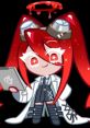 Povidone-iodine Cookie from Cookie Run Kingdom, featuring red hair, lab coat, and playful expression with a clipboard.