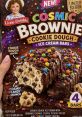 Little Debbie Cosmic Brownie Ice Cream Bars with cookie dough center, brownie chunks, and colorful candy coating, limited edition.
