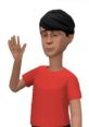 Character greeting with a friendly wave, representing Josh Voice in Plotagon, suitable for projects without premium voices.