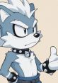 Anton The Emo Lucky Striped Polecat character with spiky hair and punk accessories, expressing a confident attitude.