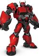 Cliffjumper from Transformers Prime stands confidently in red and black armor, showcasing dynamic robotic design and features.