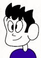 Raul Tallysin from the Mario and Luigi Show, featuring a cheerful character design with a blue shirt and animated features.