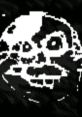 Distorted black-and-white character design of Chalkles from Baldi's basics in education and learning style.