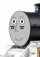 Cartoon train character with a smiling face, featuring round eyes and cartoonish features, reminiscent of Talez_chip.