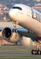 Airbus A350 jet in takeoff mode, showcasing engine details and landing gear with enhanced realism in Airbus GPWS V2 Remastered.