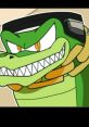Vector from Sonic & Friends, showcasing his mischievous grin and iconic green scales, embodies playful villainy.