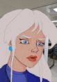 Illustration of a concerned character with pale hair and blue accents, capturing emotional depth similar to Angelica Rose Smith.