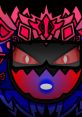 Vibrant digital art featuring a masked character with striking red and black colors, evoking a sense of mystery and intensity.