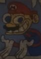 Cheerful Mario character with a big smile and iconic red hat, featured in Mario Toadstool's pilot from the Mario and Luigi show.